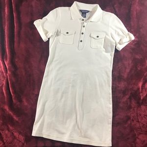 {RALPH LAUREN} WHITE COLLAR POLO DRESS ‘M’